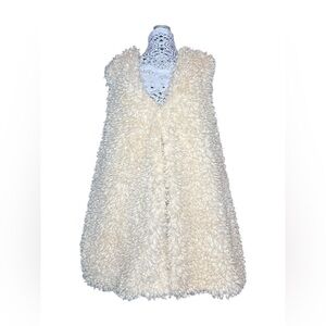 Terra & Sky Ribbed Knit & Faux Fur Vest